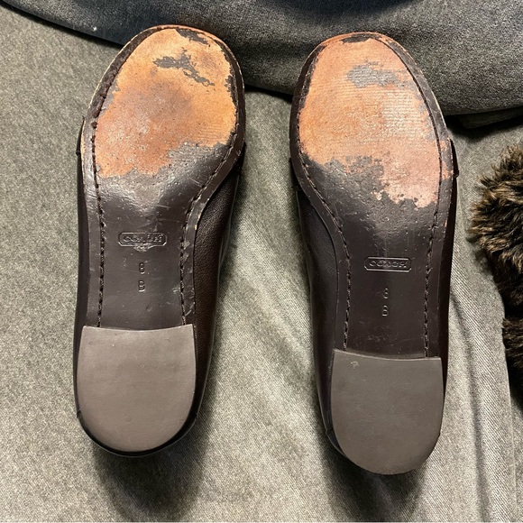 Coach Brown Leather Loafers - Picture 9 of 9
